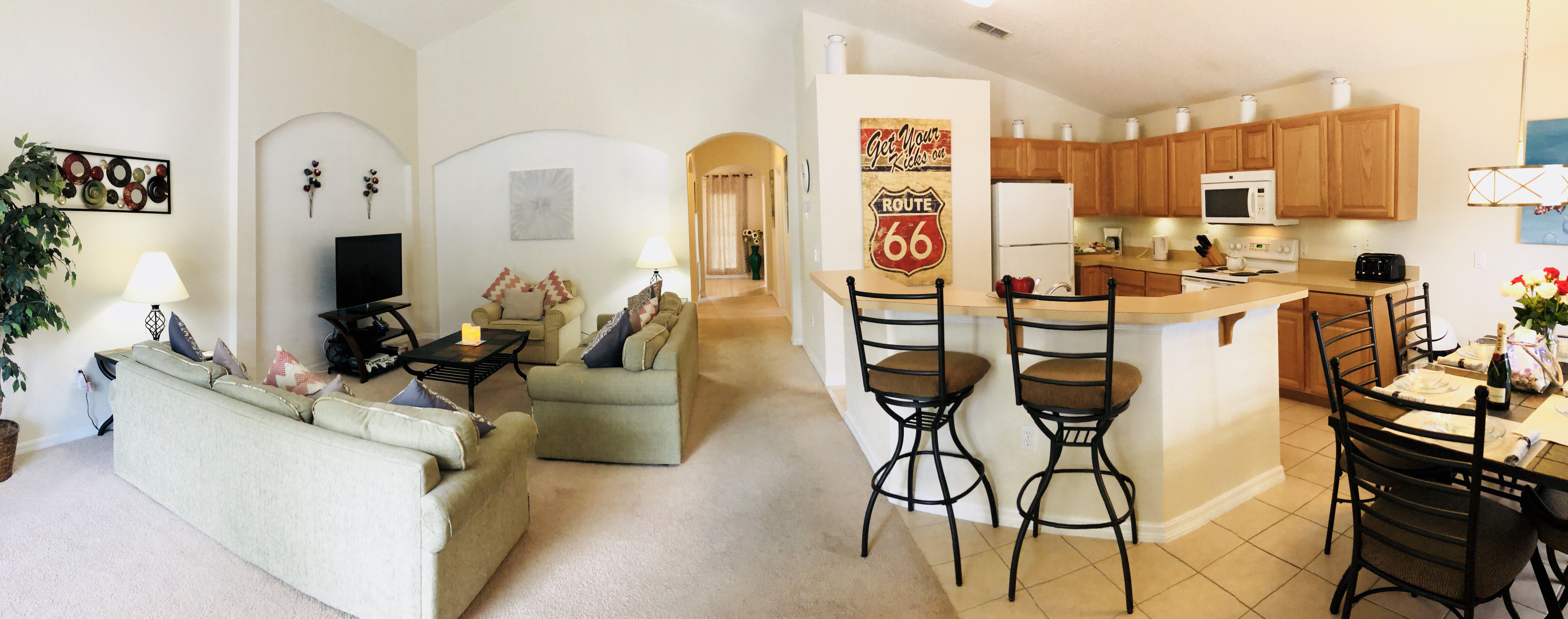 Guest Reviews. Panoramic lounge kitchen